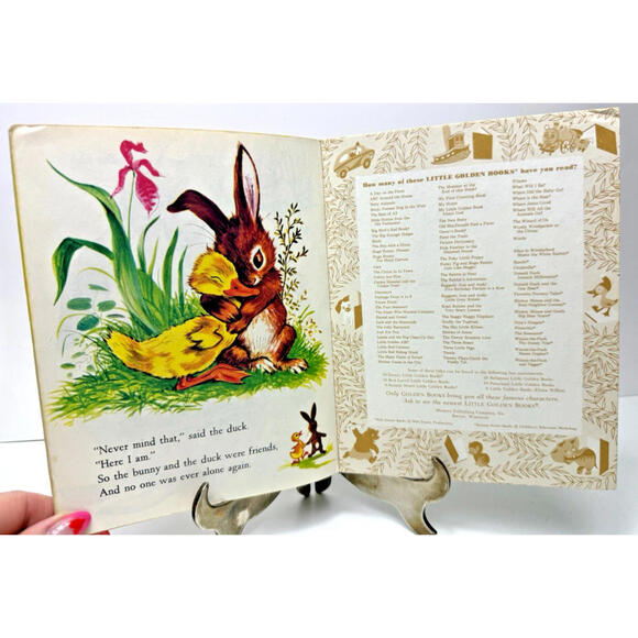 Vtg 1982 The Golden EGG Book Margaret Wise Brown. Little Golden Rabbit Duck - Picture 7 of 8